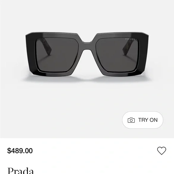 Prada | Accessories | Prada Black Square Sunglasses Brand  display picture 2